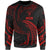 Niue Polynesian Sweater - Red Tribal Wave Unisex Red - Polynesian Pride