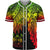 Fiji Polynesian Baseball Shirt - Tribal Wave Tattoo Reggae Unisex Reggae - Polynesian Pride