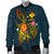 Wallis and Futuna Polynesian Men's Bomber Jacket - Legend of Wallis and Futuna (Blue) - Polynesian Pride