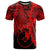 Yap Micronesia T Shirt Tribal Wave Tattoo Red Unisex Red - Polynesian Pride