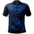 Tonga Polynesian Polo Shirt Tonga Waves (Blue) Unisex Black - Polynesian Pride