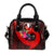 Yap Shoulder Handbag - Polynesian Hook And Hibiscus (Red) - Polynesian Pride