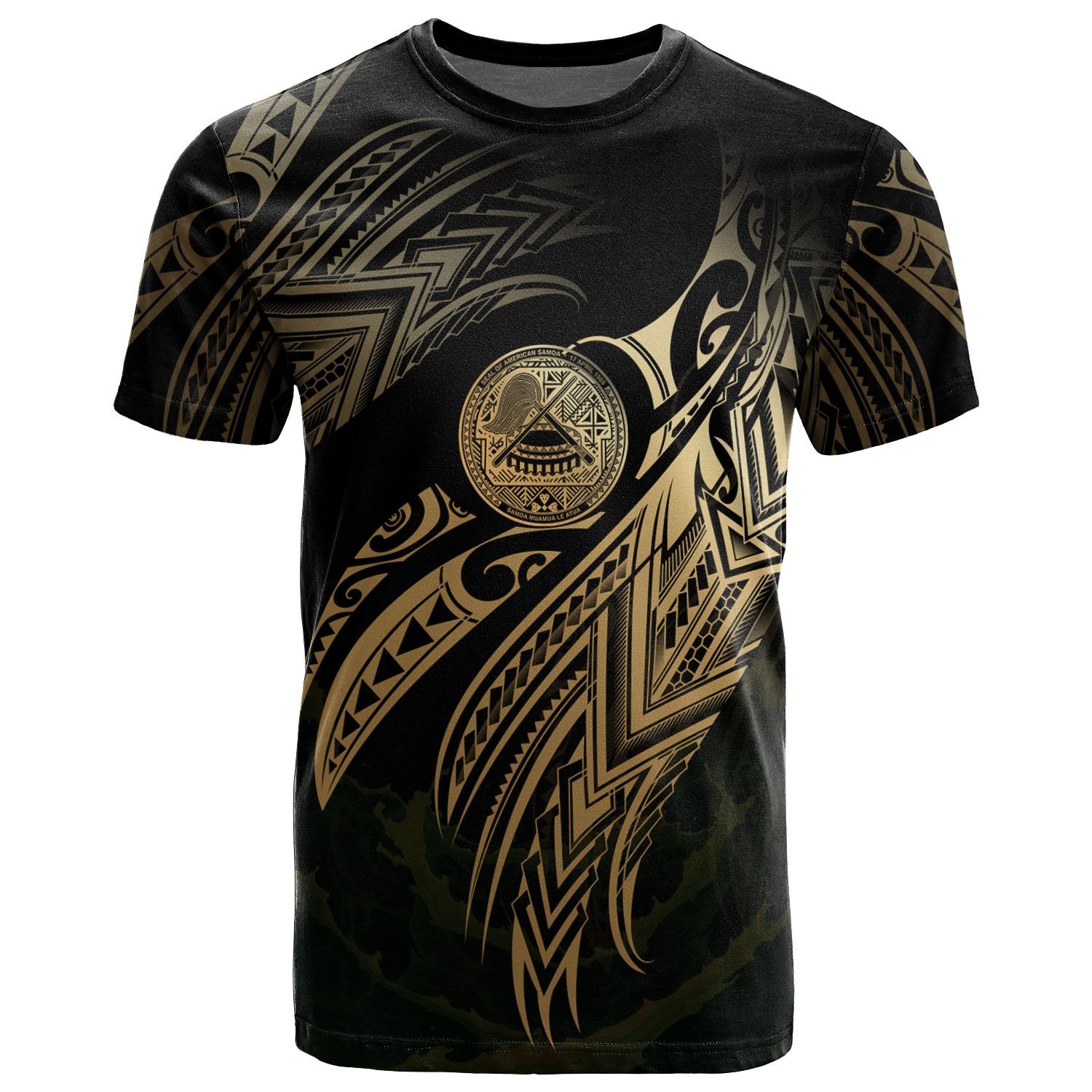 American Samoa Polynesian T Shirt American Samoa Legend Gold Version Unisex Art - Polynesian Pride