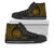 Federated States of Micronesia High Top Shoes - Wings Style Unisex Black - Polynesian Pride