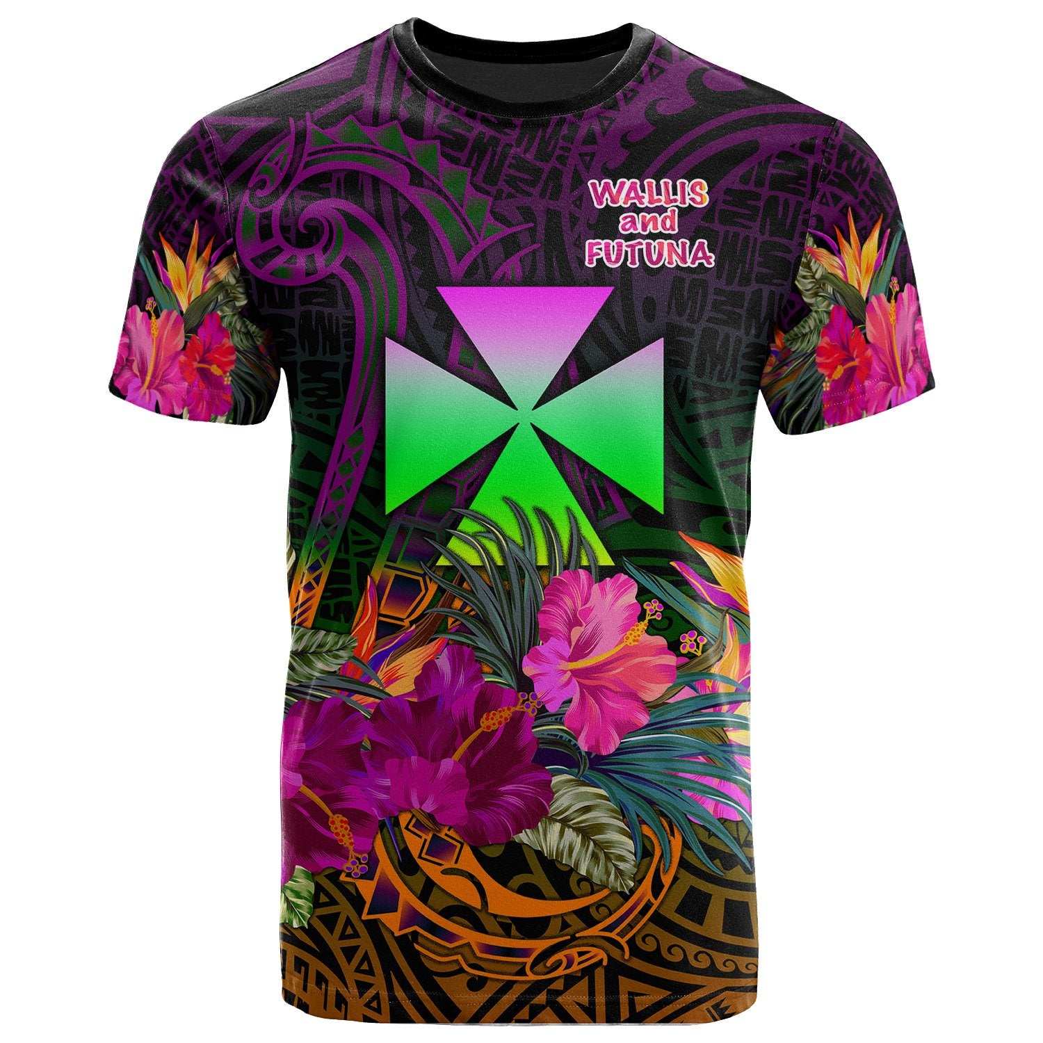 Wallis and Futuna T Shirt Summer Hibiscus Unisex Reggae - Polynesian Pride