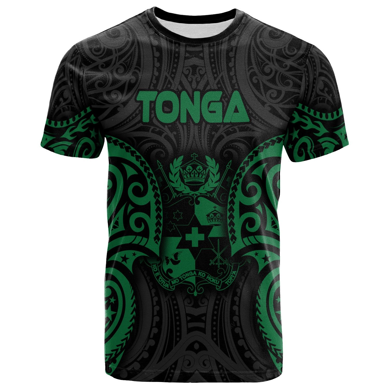 Tonga Polynesian T Shirt Tongan Spirit Green Unisex Art - Polynesian Pride