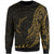 Palau Sweatshirt - Polynesian Pattern Style Gold Color Unisex Gold - Polynesian Pride