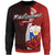 Philippines Polynesian Sweater - Coat Of Arm With Hibiscus Unisex Red - Polynesian Pride