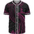 New Caledonia Polynesian Baseball Shirt - Pink Tribal Wave Unisex Pink - Polynesian Pride