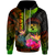 Polynesian Hawaii Polynesian Hoodie Hibiscus and Banana Leaves Unisex Reggae - Polynesian Pride