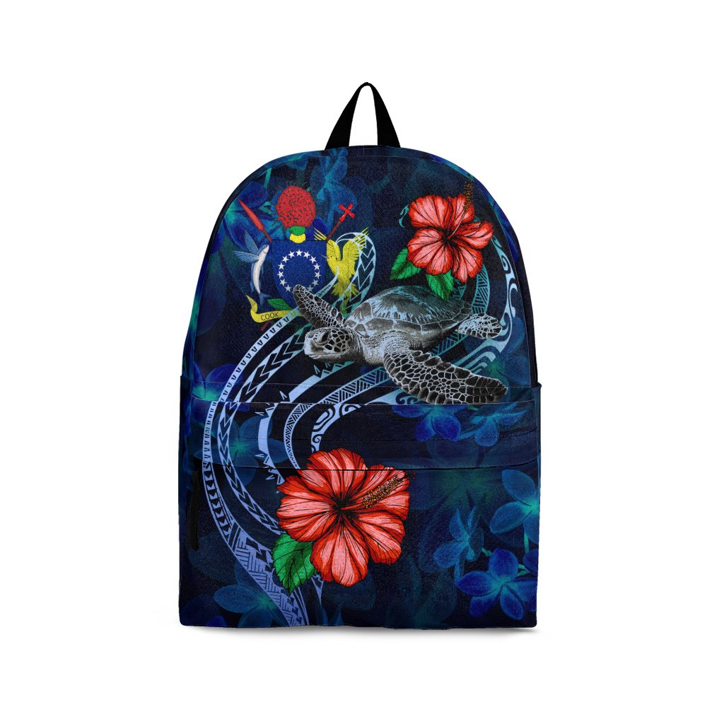 Cook Islands Polynesian BackPack - Blue Turtle Hibiscus Blue - Polynesian Pride