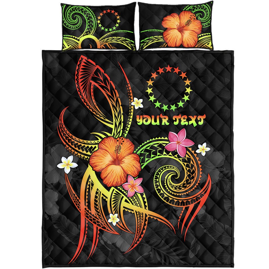 Cook Islands Polynesian Personalised Quilt Bed Set - Legend of Cook Islands (Reggae) - Polynesian Pride
