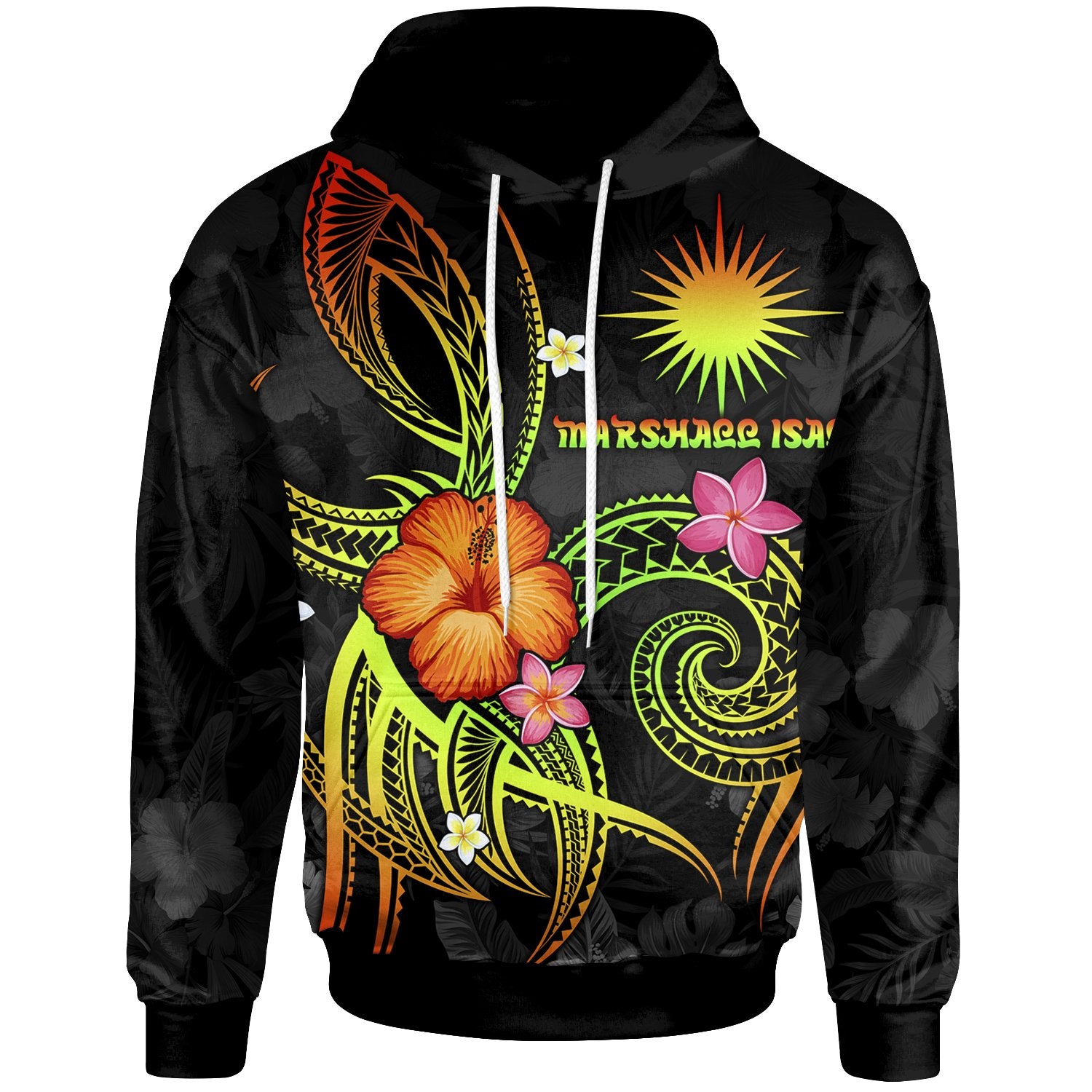 Marshall Islands Polynesian Hoodie Legend of Marshall Islands (Reggae) Unisex Reggae - Polynesian Pride