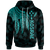 Kosrae Hoodie Polynesian Wings (Turquoise) Unisex Turquoise - Polynesian Pride