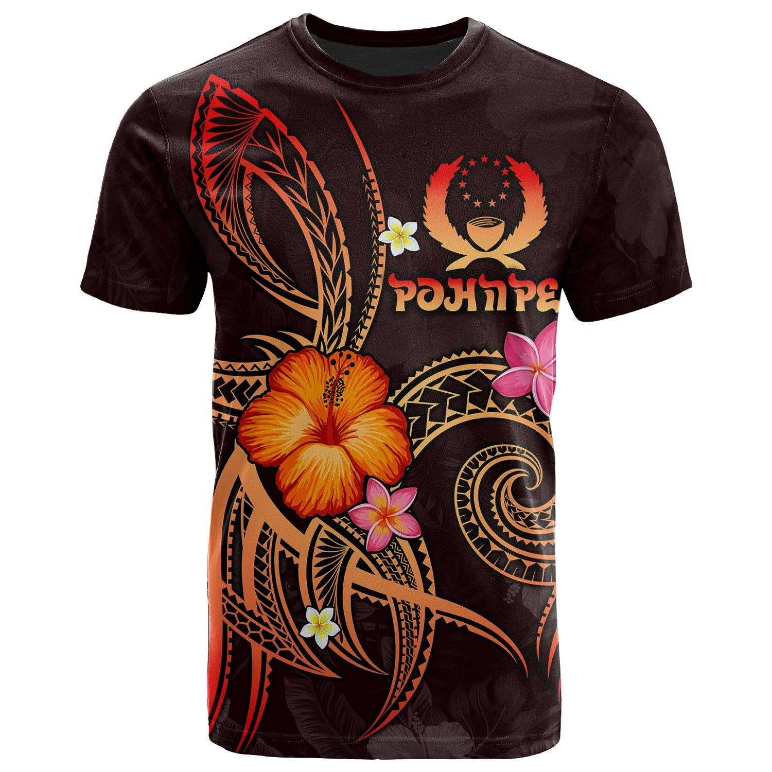 Pohnpei Polynesian T Shirt Legend of Pohnpei (Red) Unisex Red - Polynesian Pride