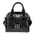 Fiji Shoulder Handbag - Fiji Seal With Polynesian Tattoo Style (Black) One Size Black - Polynesian Pride