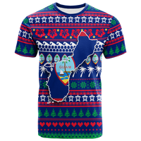 Guam Christmas T Shirt Ugly Christmas LT12 Unisex Blue - Polynesian Pride