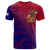 American Samoa Polynesian T Shirt Bald Eagle (Blue Red) Unisex Blue - Polynesian Pride