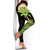 Polynesian Hawaii Legging - Coconut Tree And Flag Black - Polynesian Pride