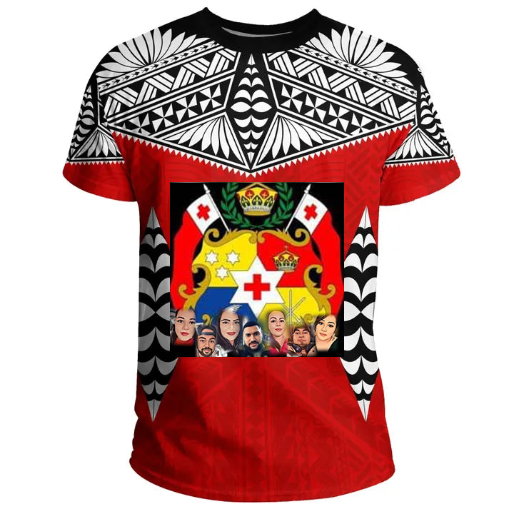 (T.Tomu) Tonga T Shirt Mate Maa Tonga LT14 Unisex Black - Polynesian Pride