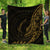 Samoa Premium Quilt - Polynesian Pattern Style Gold Color - Polynesian Pride