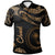 Chuuk Polo Shirt Polynesian Tattoo Gold Version Unisex Gold - Polynesian Pride