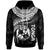 Tonga Polynesian Hoodie Tonga Waves (White) Unisex Black - Polynesian Pride