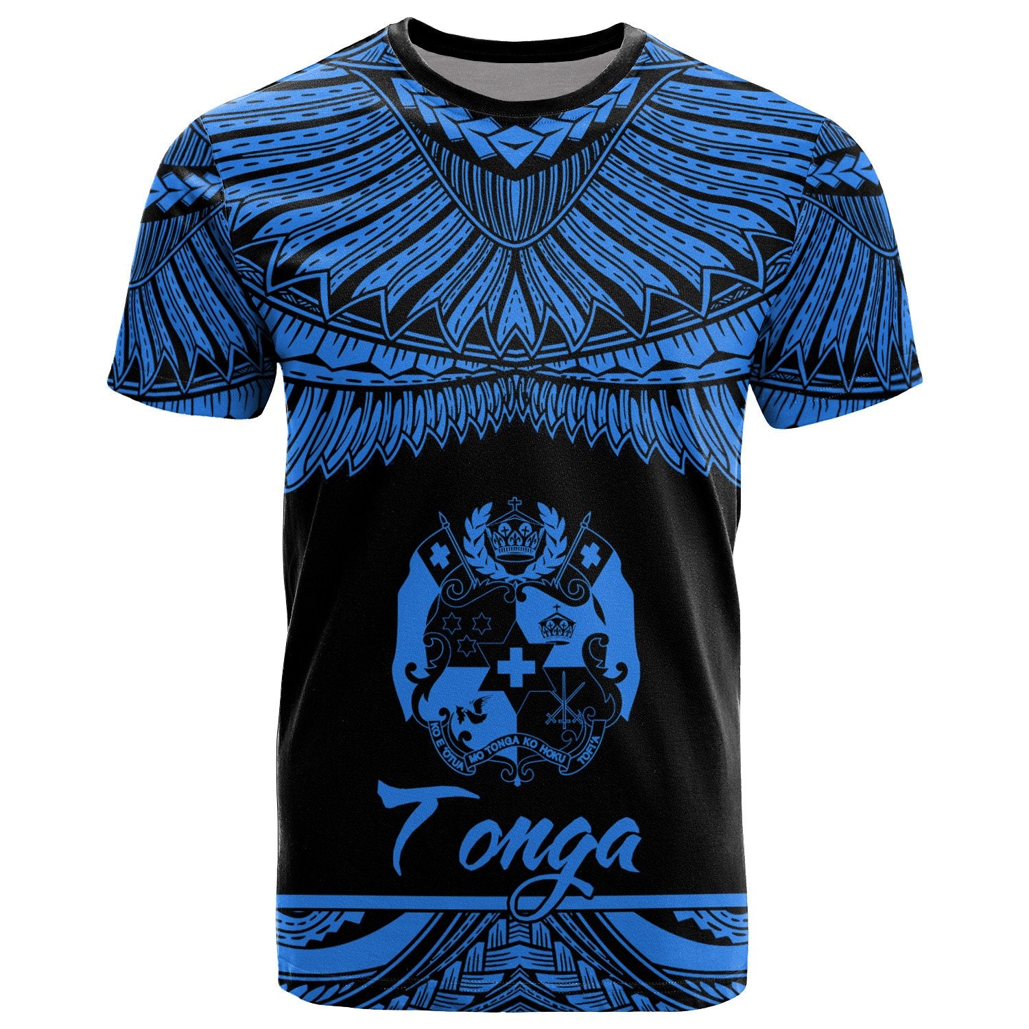 Tonga Polynesian T Shirt Tonga Pride Blue Version Unisex Blue - Polynesian Pride