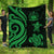 Samoa Premium Quilt - Green Tentacle Turtle Green - Polynesian Pride