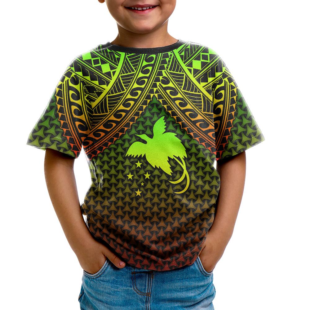 Polynesian Papua New Guinea Custom T Shirt Reggae Vintage Polynesian Patterns - Polynesian Pride
