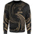 Niue Polynesian Sweater - Gold Tribal Wave Unisex Gold - Polynesian Pride