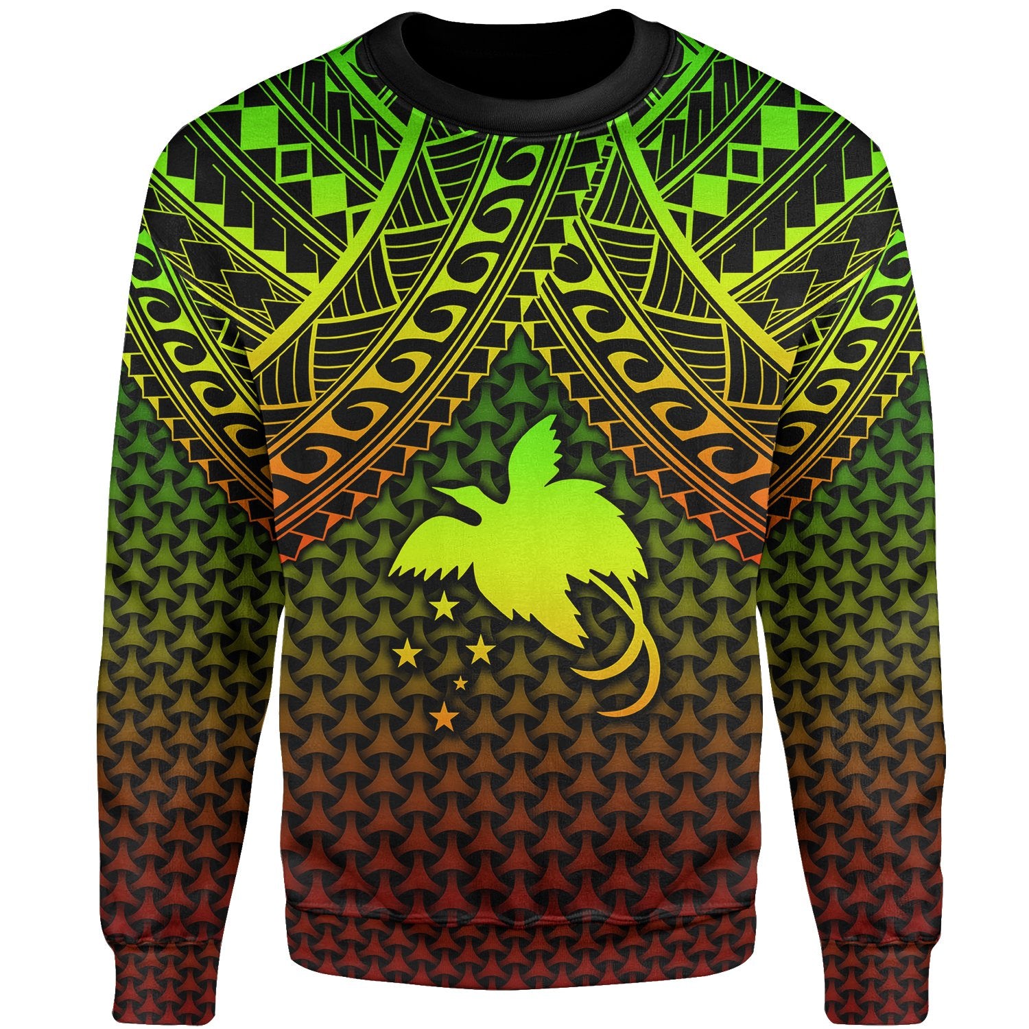 Polynesian Papua New Guinea SweaT Shirt Reggae Vintage Polynesian Patterns Unisex Art - Polynesian Pride