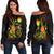 Nauru Polynesian Personalised Women's Off Shoulder Sweater - Legend of Nauru (Reggae) Art - Polynesian Pride