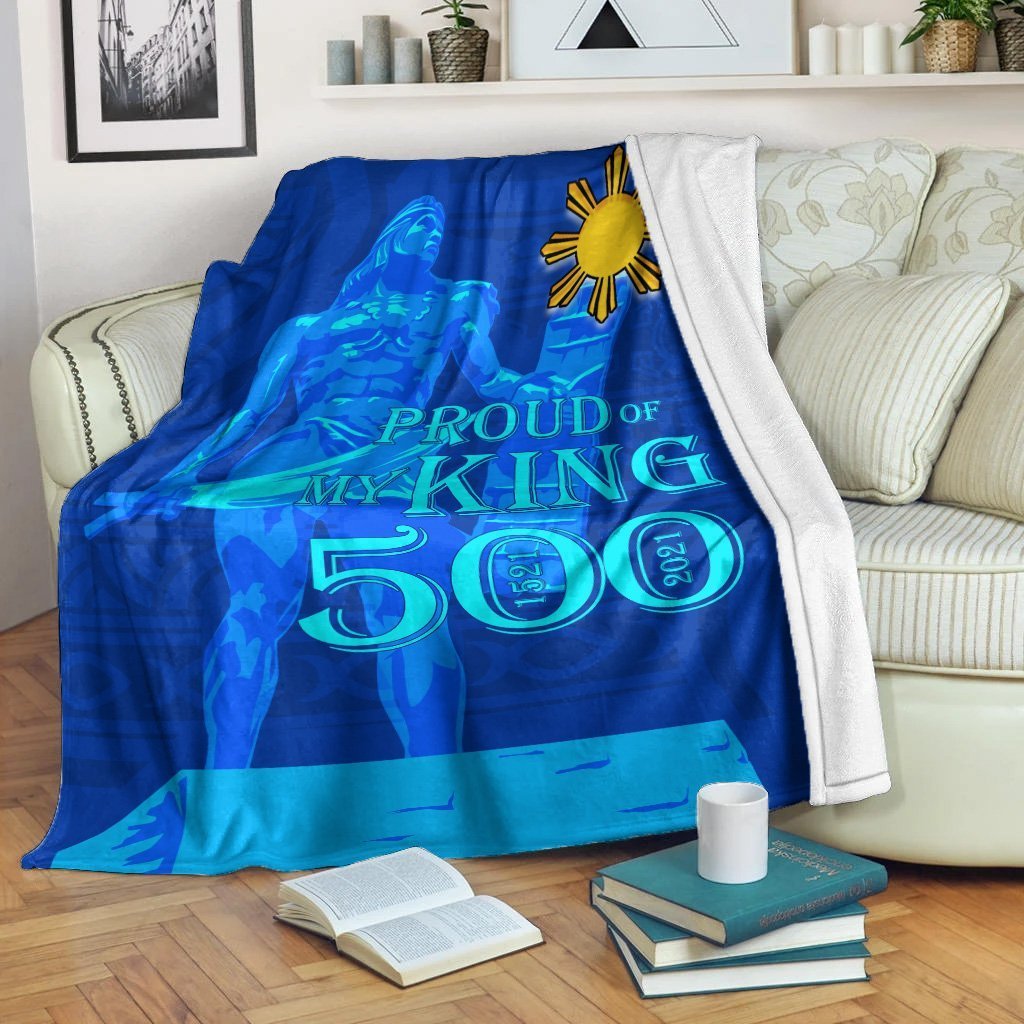 Philippines Premium Blanket - Proud Of My King White - Polynesian Pride