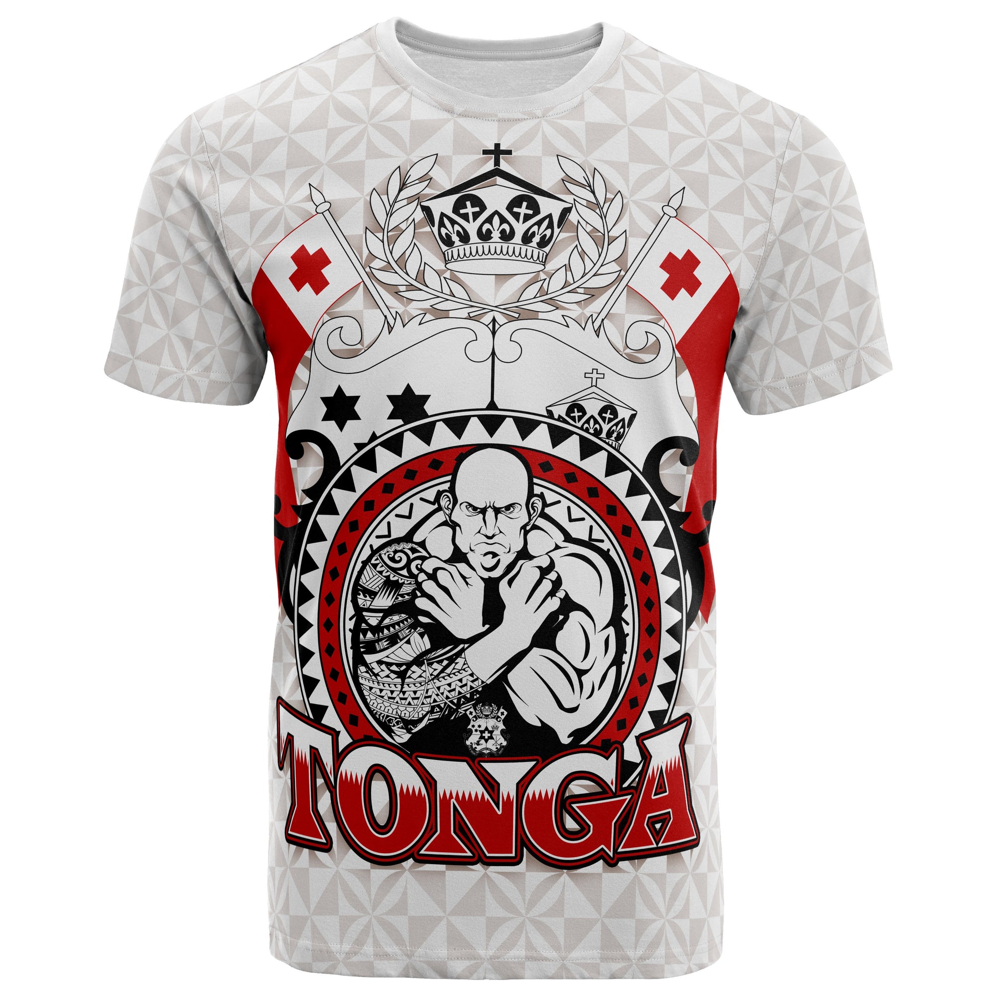 Tonga Polynesian T Shirt Tonga Power Unisex RED - Polynesian Pride