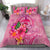 Papua New Guinea Polynesian Bedding Set - Floral With Seal Pink pink - Polynesian Pride