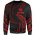 Samoa Polynesian Sweater - Red Tribal Wave Unisex Red - Polynesian Pride