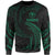 Hawaii Polynesian Sweater - Green Tribal Wave Unisex Green - Polynesian Pride