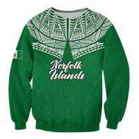 Norfolk Islands Pine Tree Sweatshirt - LT12 Unisex Green - Polynesian Pride