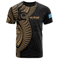 Federated States of Micronesia T Shirt Micronesia Pattern Unisex Black - Polynesian Pride
