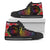 Hawaii High Top Shoes - Tropical Hippie Style Unisex Black - Polynesian Pride