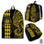 Hawaii Coat Of Arms Tribal Backpack - Yellow Black - Polynesian Pride