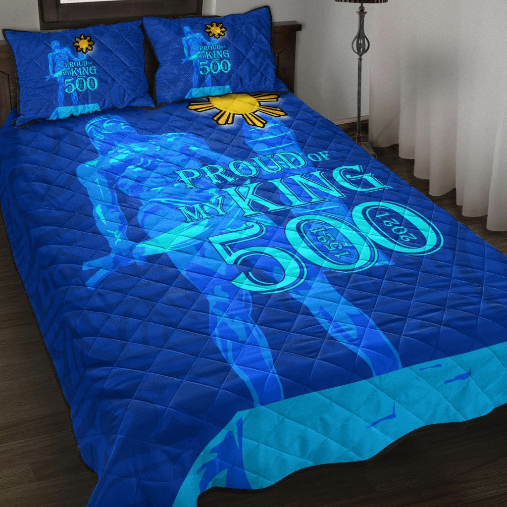 Philippines Quilt Bed Set - Proud Of My King Blue - Polynesian Pride