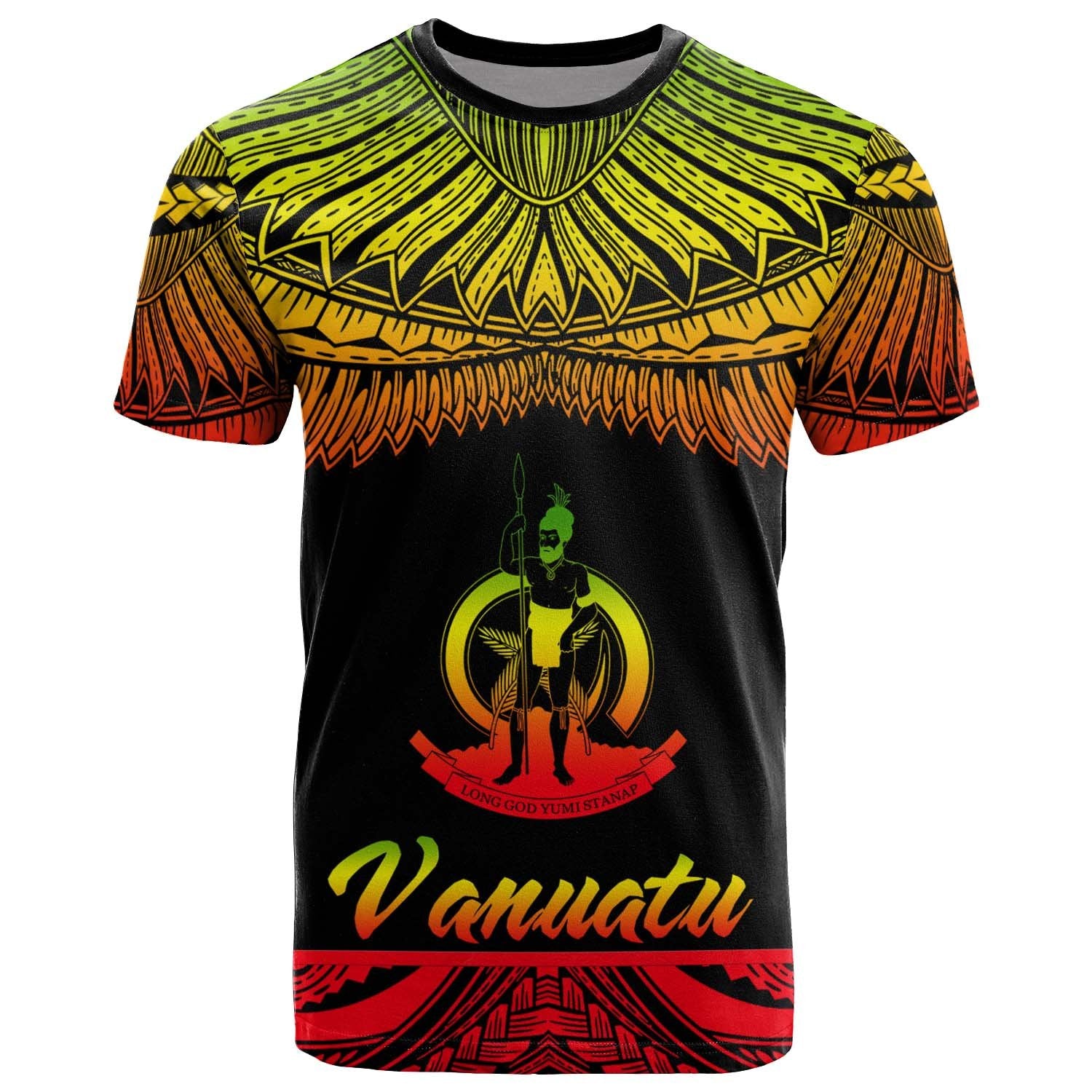 Vanuatu Polynesian T Shirt Vanuatuan Pride Reggae Version Unisex Art - Polynesian Pride