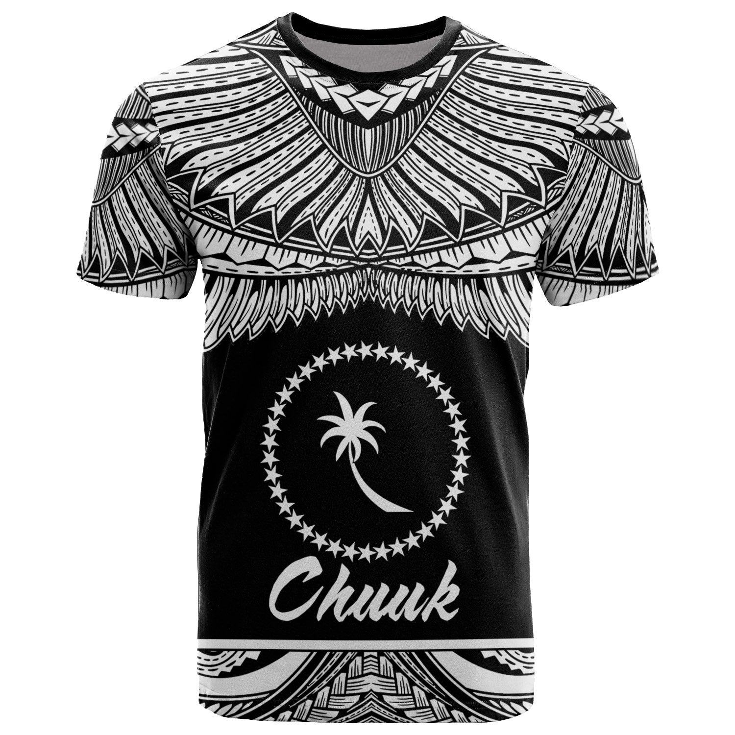 Chuuk Polynesian T Shirt Chuuk Pride White Version Unisex White - Polynesian Pride