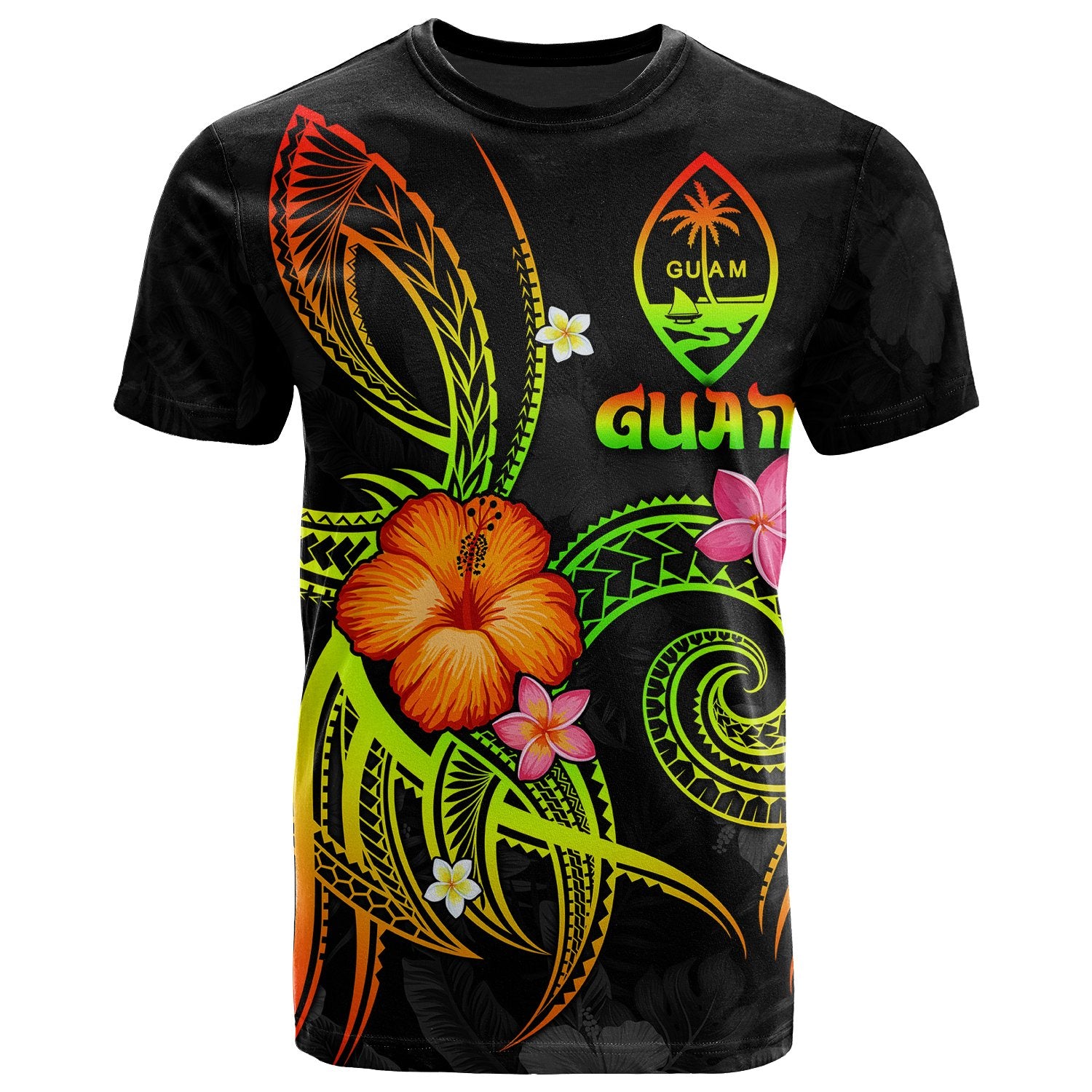 Guam Polynesian T Shirt Legend of Guam (Reggae) Unisex Art - Polynesian Pride