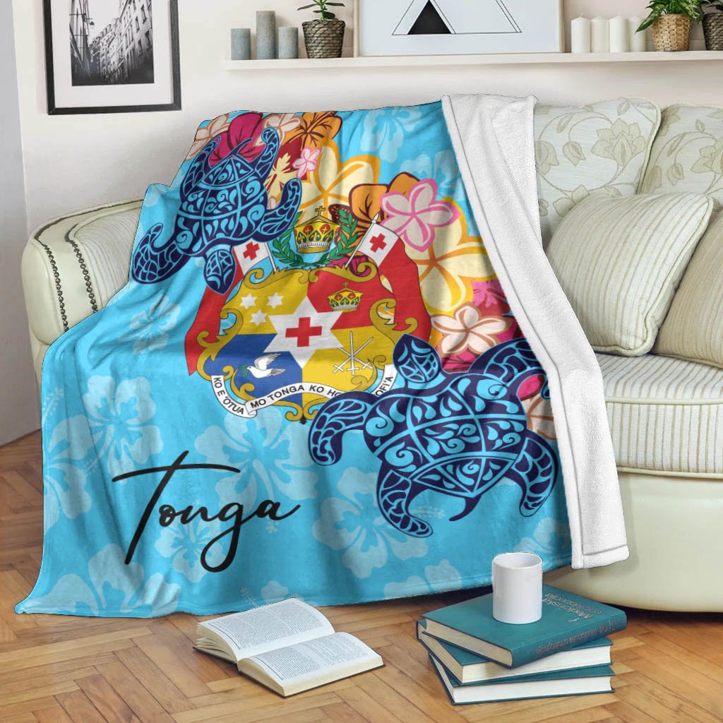 Tonga Premium Blanket - Tropical Style White - Polynesian Pride