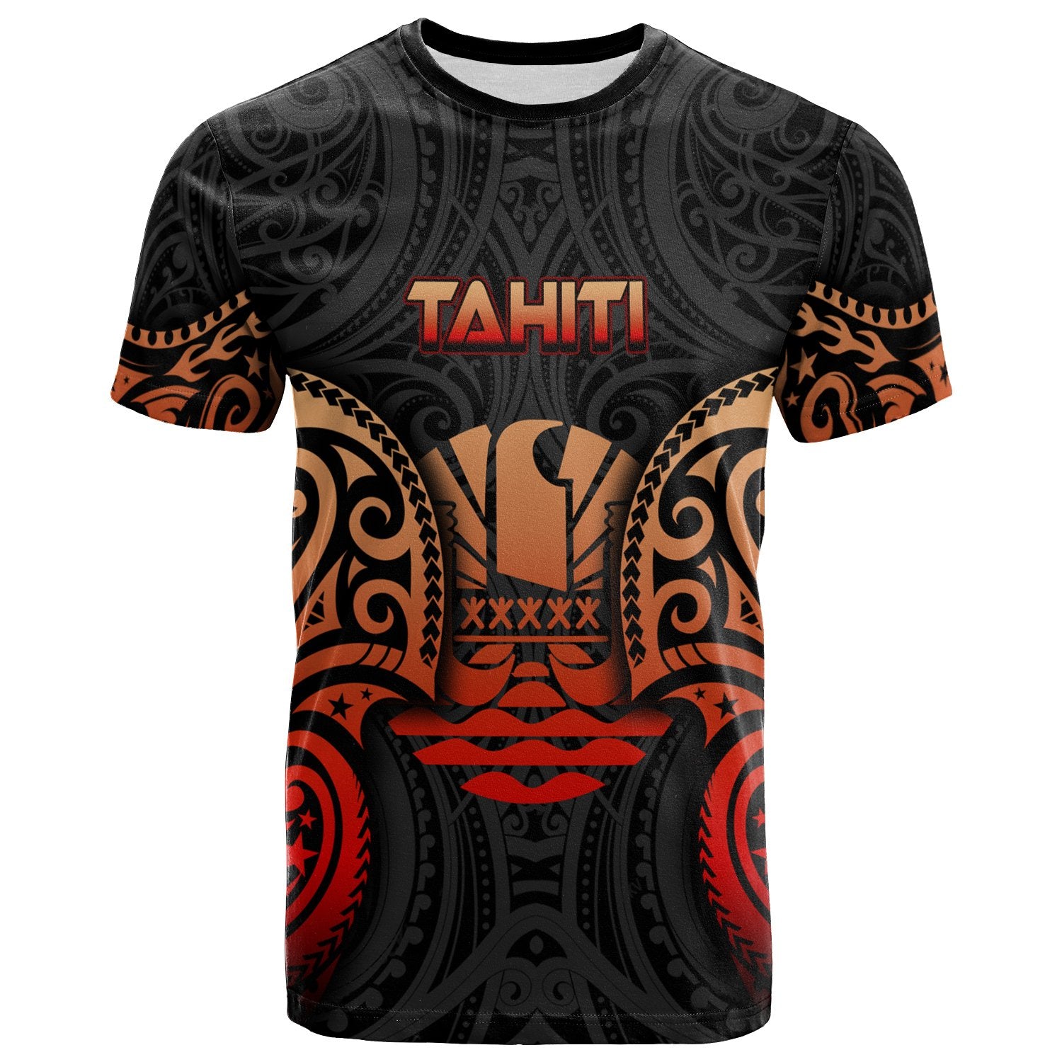 Tahiti Polynesian T Shirt Spirit Red Version Unisex Red - Polynesian Pride