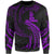 New Caledonia Polynesian Sweater - Purple Tribal Wave Unisex Purple - Polynesian Pride