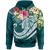 Guam Polynesian Hoodie Summer Plumeria (Turquoise) Unisex Turquoise - Polynesian Pride